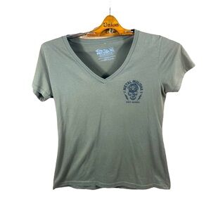 Metal Mulisha Dirt Queen Women Double Sided Graphic Short Sleeve T-Shirt Size XL